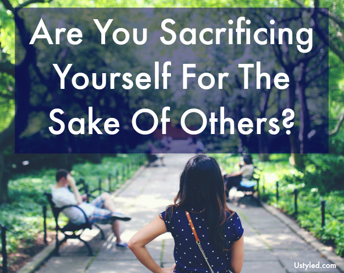sacrificing yourself